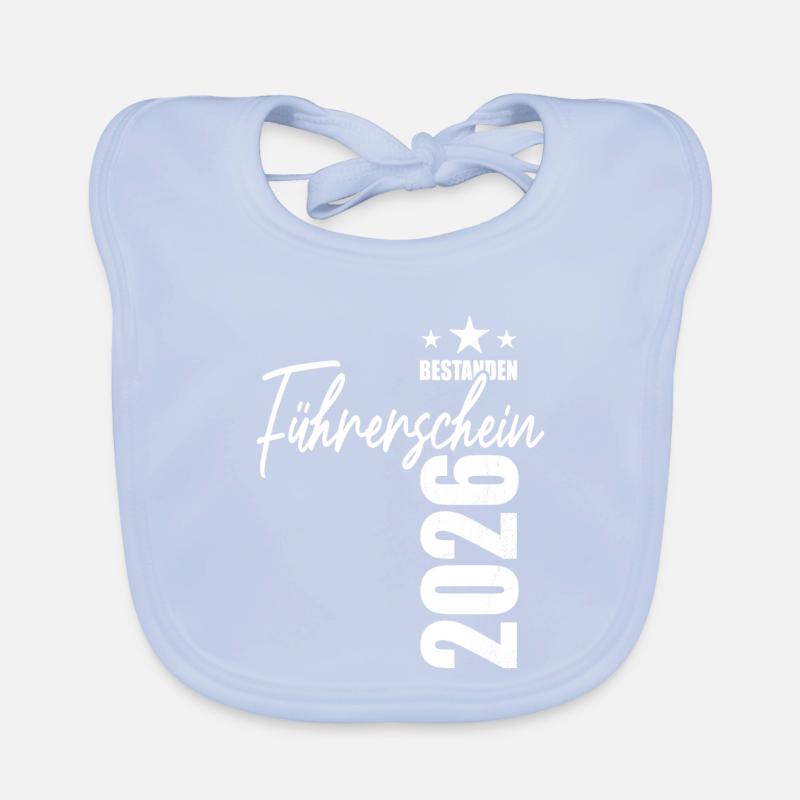 Driver's license passed in 2026 - test - success Organic Baby Bibs
