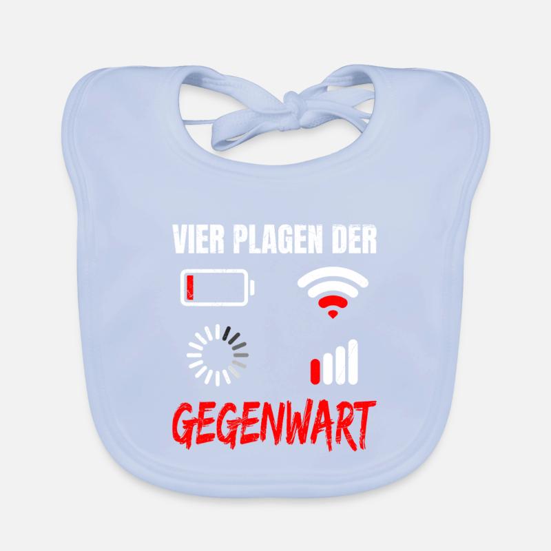 Science Coder FOUR PLAGUES OF THE PRESENT FUNNY Organic Baby Bibs