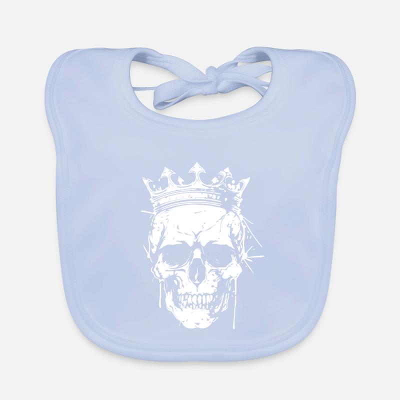 Graphique de la couronne du crâne Bavoir bio Bébé