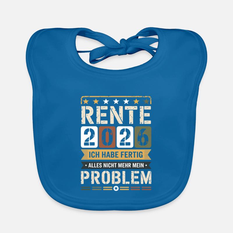Pension 2026 I'm done Organic Baby Bibs