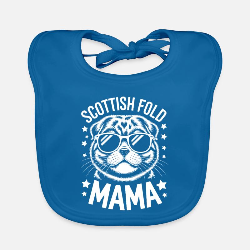 Scottish Folding Cats Scottish Fold Gift Organic Baby Bibs