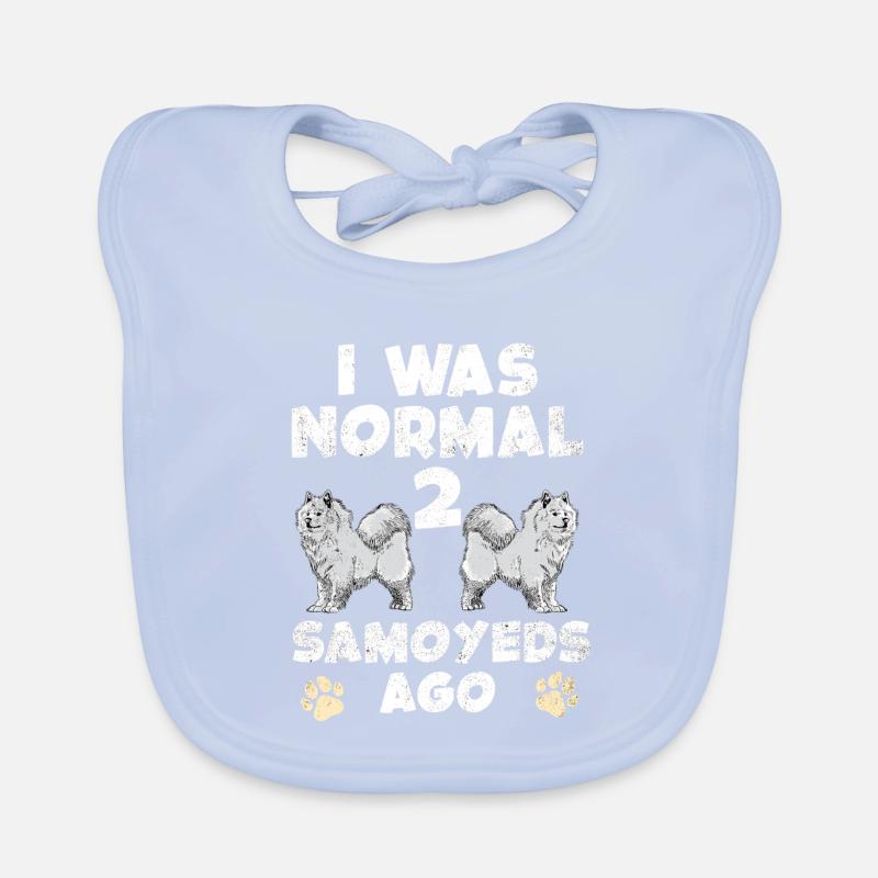 Ich War Normal Vor 2 Samoyeds Baby Bio-Lätzchen