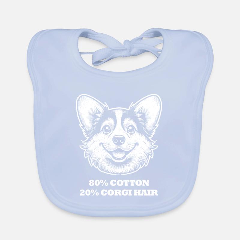 Cheveux de corgi Bavoir bio Bébé