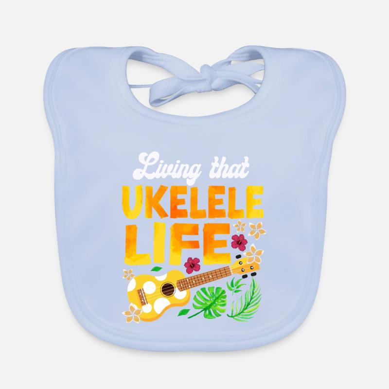 Ukulélé hawaïen Uke vivant que ça Bavoir bio Bébé