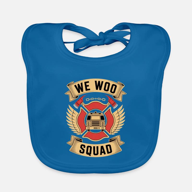 Wee Woo Squad Feuerwehrauto Feuerwehrmann Baby Bio-Lätzchen