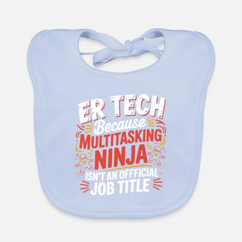 Tech Ninja : Humour multitâche Bavoir bio Bébé
