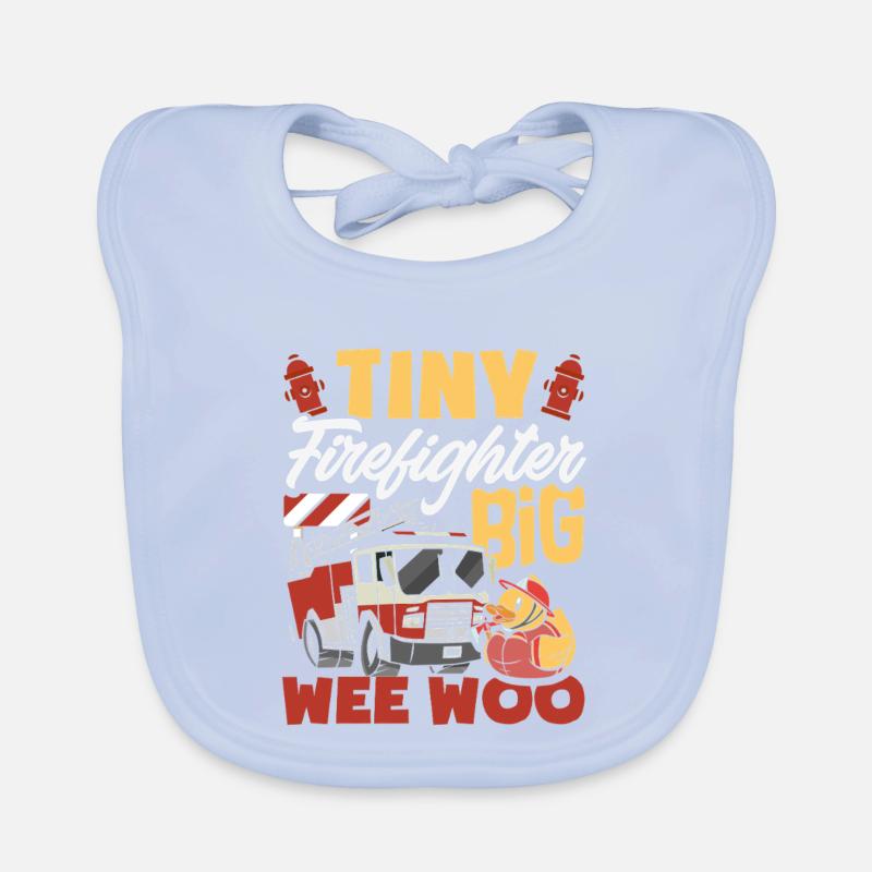 Wee Woo Squad Fire Tiny Feuerwehrmann Baby Bio-Lätzchen
