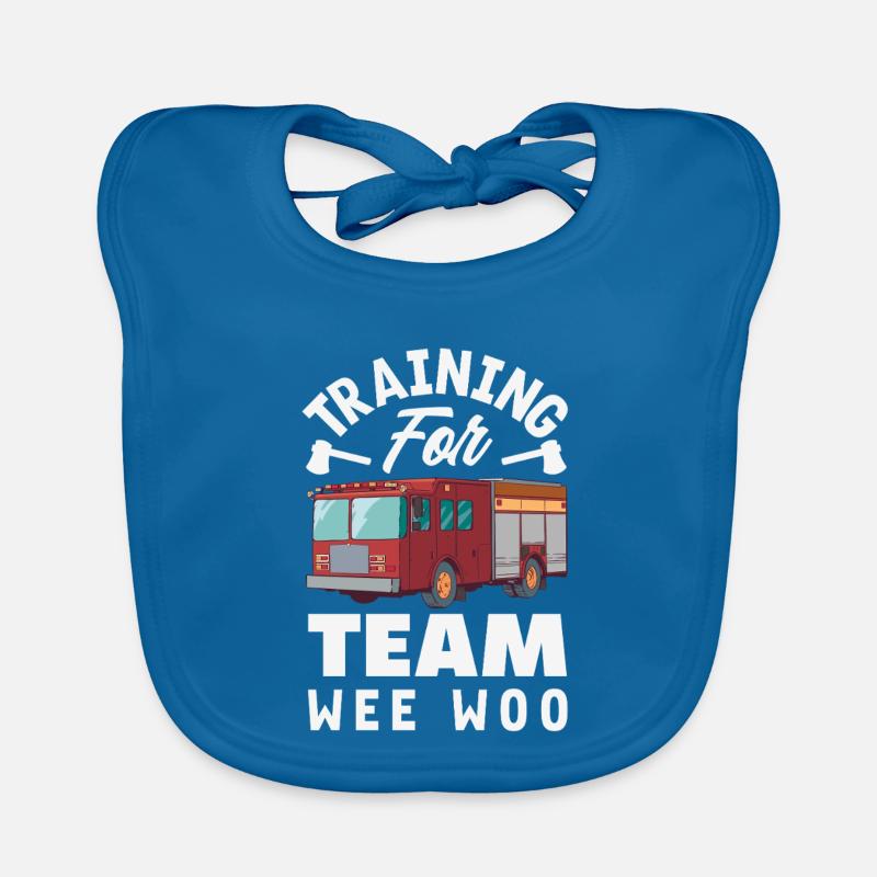 Wee Woo Squad Fire Tiny Feuerwehrmann Baby Bio-Lätzchen