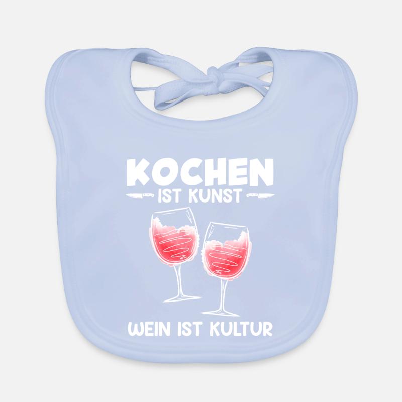 Küchenchef KOCHEN IST KUNST Lustiges Baby Bio-Lätzchen
