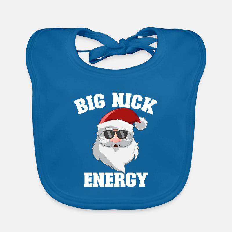 Père Noël, Joyeux Noël, Big Nick-E Bavoir bio Bébé