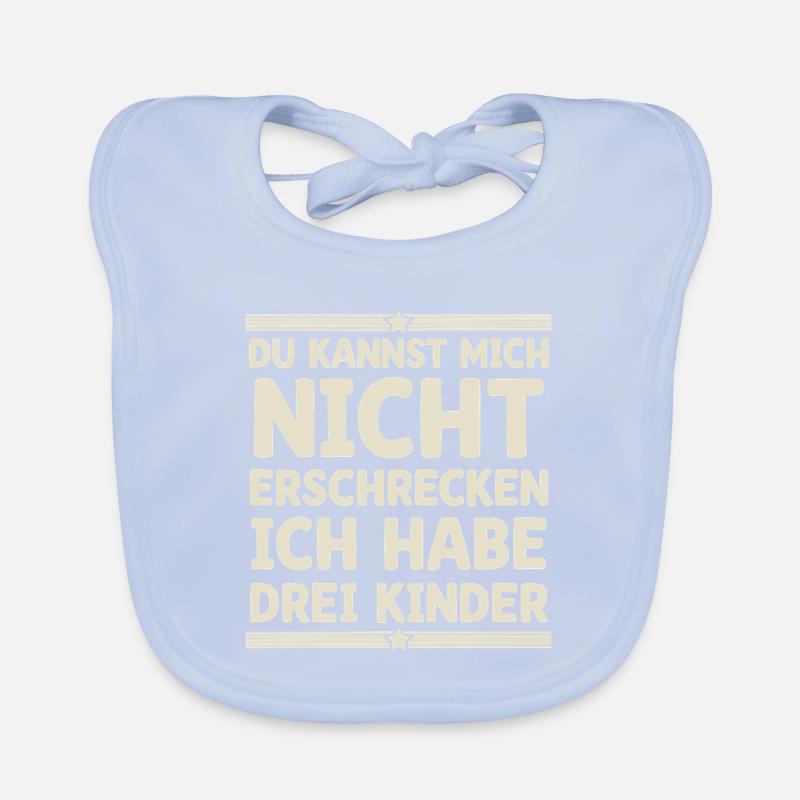 3 Kinder Mama Mutter Papa Vater Baby Bio-Lätzchen