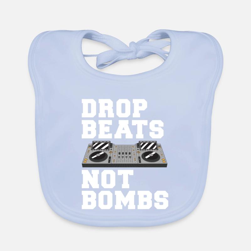 Drop Beats Not Bombs Devise DJ Bavoir bio Bébé