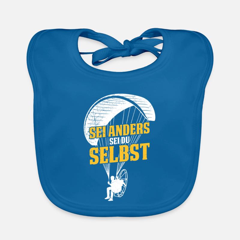 Gleitschirm SEI ANDERS SEI DU SELBST Lustiges Baby Bio-Lätzchen