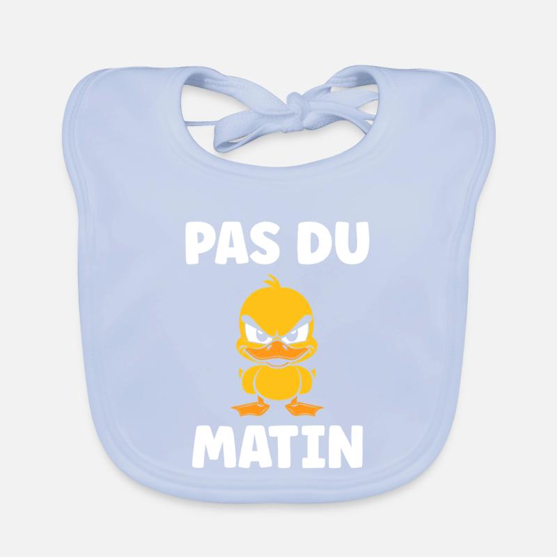 Grumpy Duck Not a Morning Man Organic Baby Bibs
