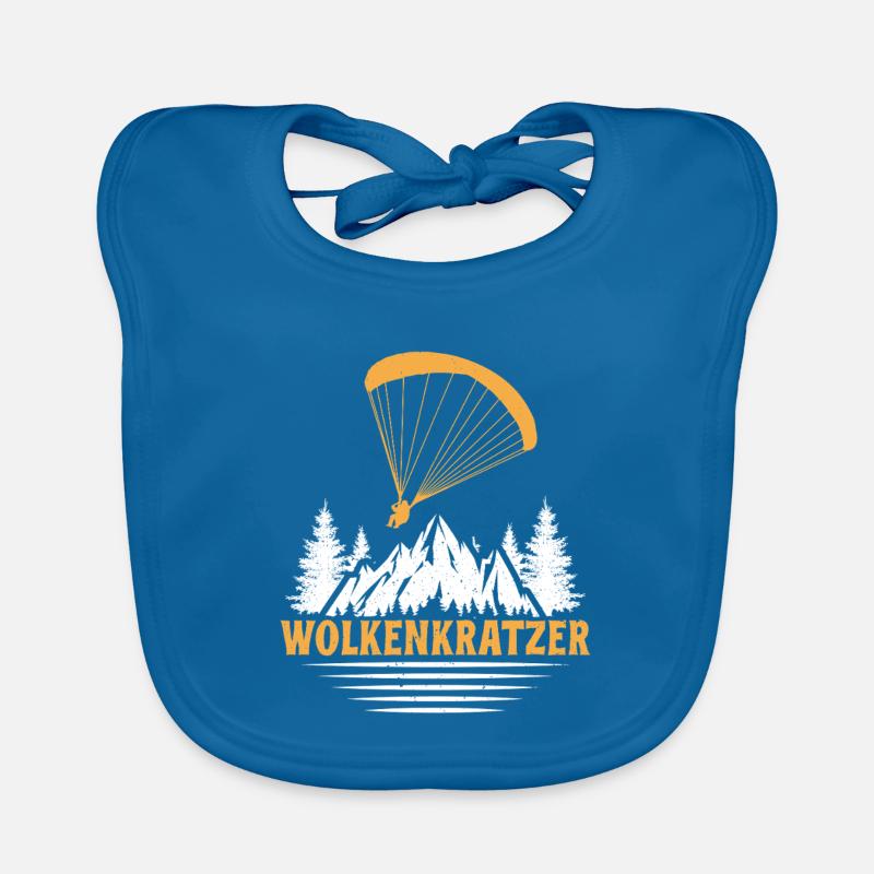 Paraglider SKYSCRAPER FUNNY Organic Baby Bibs