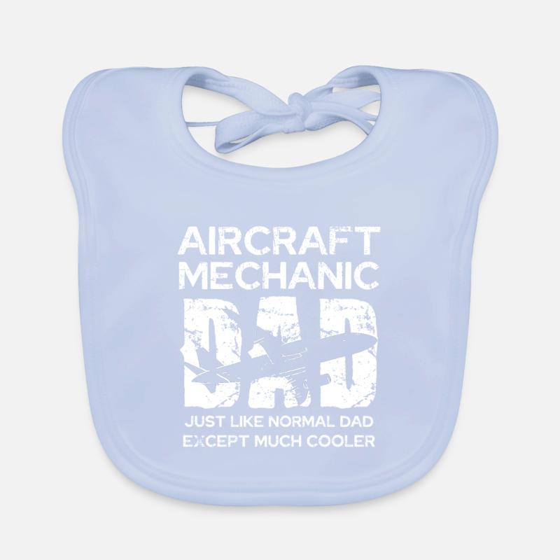 Flugzeugmechaniker Papa: Einzigartig Baby Bio-Lätzchen