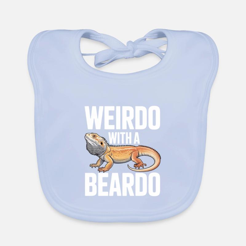 Weirdo mit Bartkind Baby Bio-Lätzchen