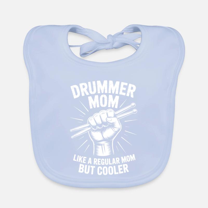 Drummer Saying Funny Drummer Gift Organic Baby Bibs