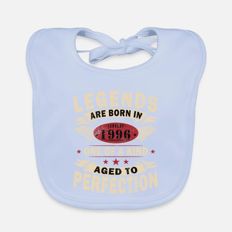 30e anniversaire Millésime de janvier 1996 Bavoir bio Bébé