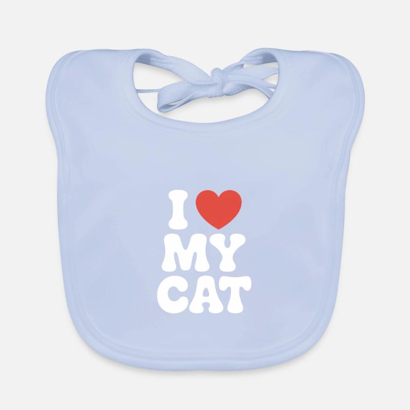 J’aime mon chat Bavoir bio Bébé