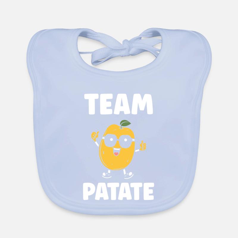 Team Potato Smiling Maskottchen Baby Bio-Lätzchen