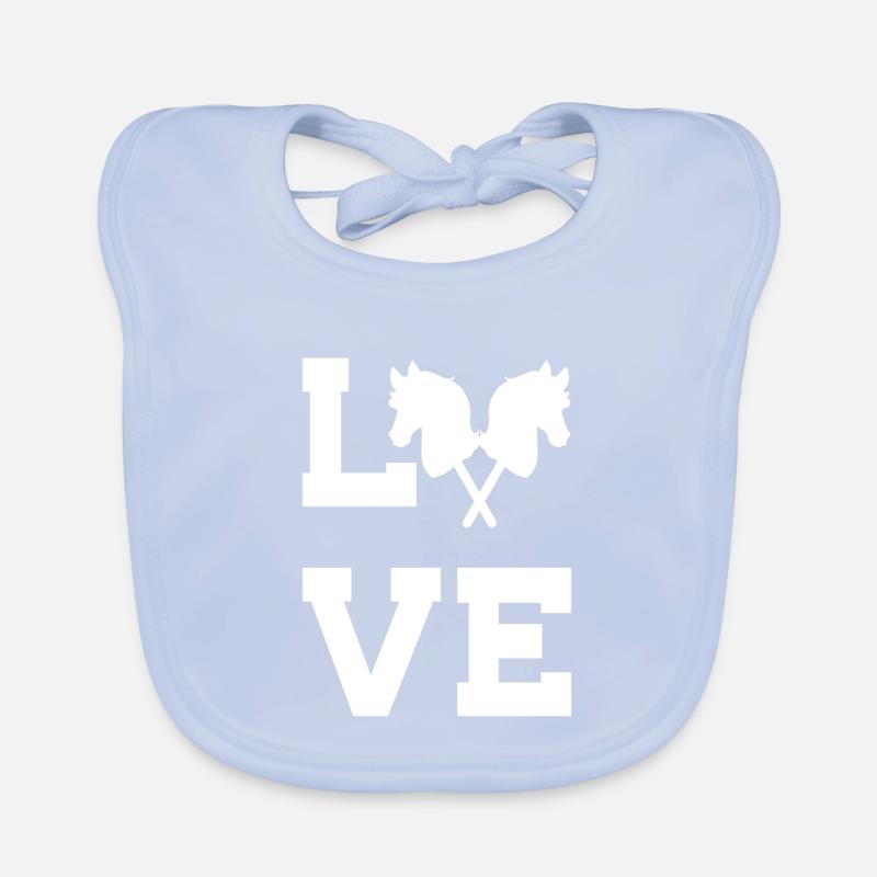 40 Amour de cheval de bataille Bavoir bio Bébé
