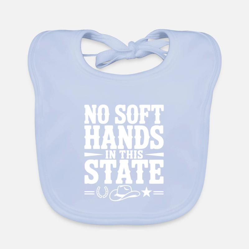 No Soft Hands in this State Organic Baby Bibs