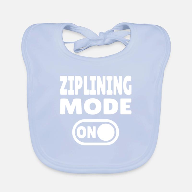 Mode tyrolienne activé – Adrénaline sur la tyrolienne Bavoir bio Bébé