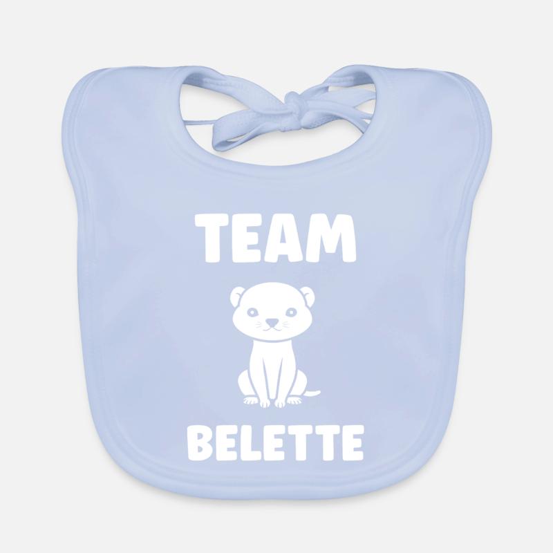 Team Belette  Bavoir bio Bébé