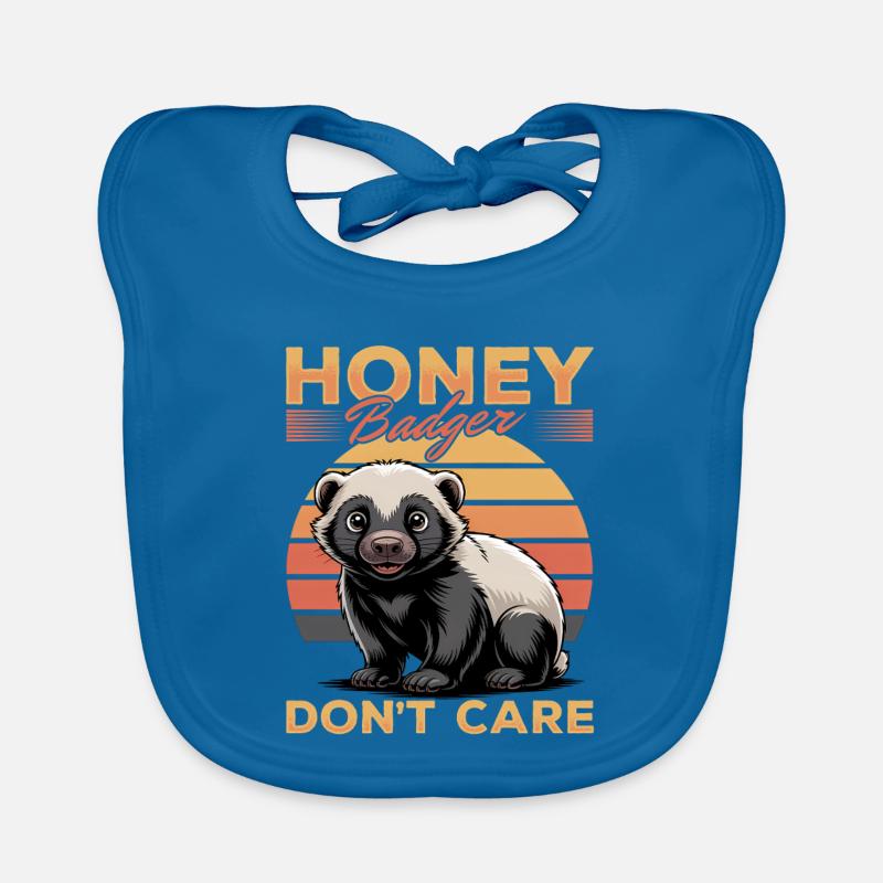 Funny Honey Badger Organic Baby Bibs