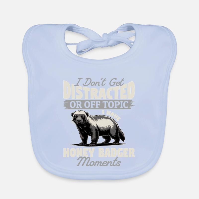 Funny Honey Badger Organic Baby Bibs