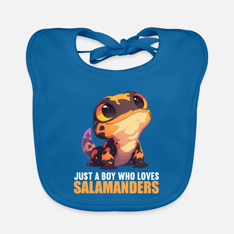 Feuersalamander Salamander Baby Bio-Lätzchen