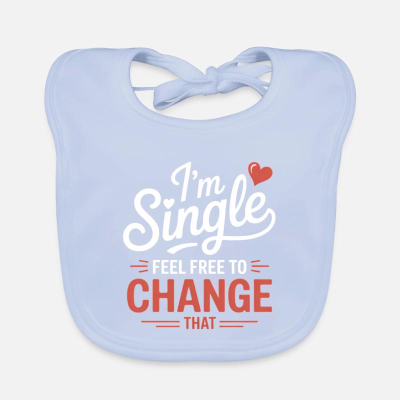 Paroles de célibataires Cadeaux de célibataires drôles Bavoir bio Bébé