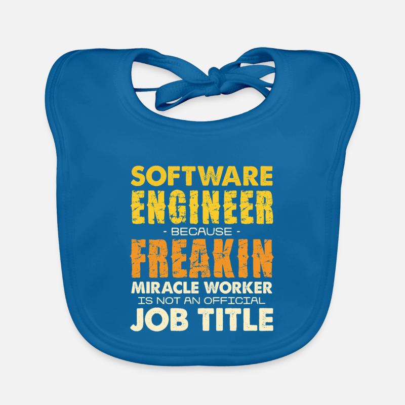 Software Engineer Freakin Miracle Worker Baby Bio-Lätzchen
