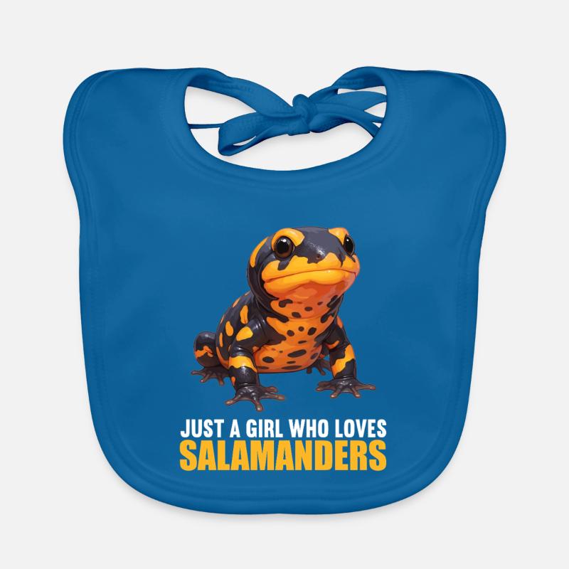 Feuersalamander Salamander Baby Bio-Lätzchen