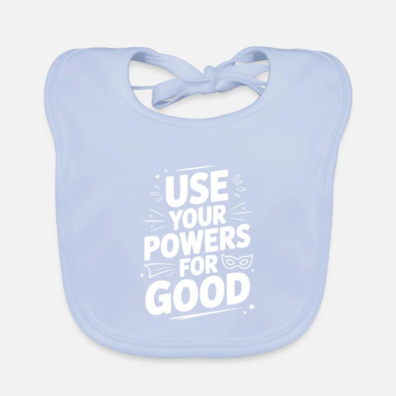 Use Your Powers for Good Organic Baby Bibs
