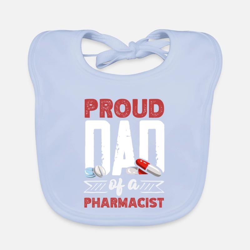 Stolzer Vater Eines Pharmazeuten Baby Bio-Lätzchen