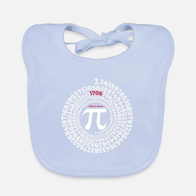 Pi Inventor | William Jones 1706 Circle number Organic Baby Bibs
