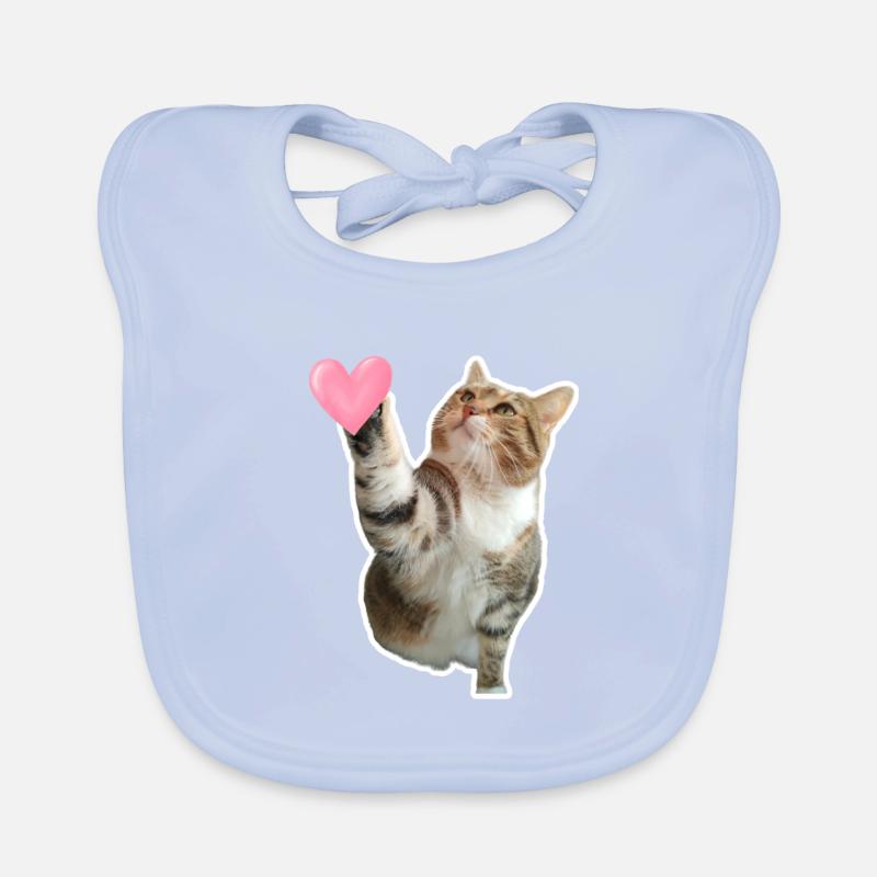 Missty check a heart Organic Baby Bibs