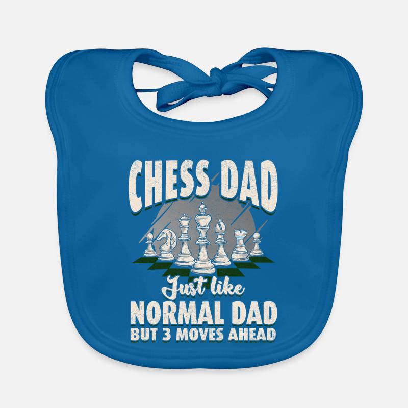 Chess Dad: Three Moves Ahead Organic Baby Bibs