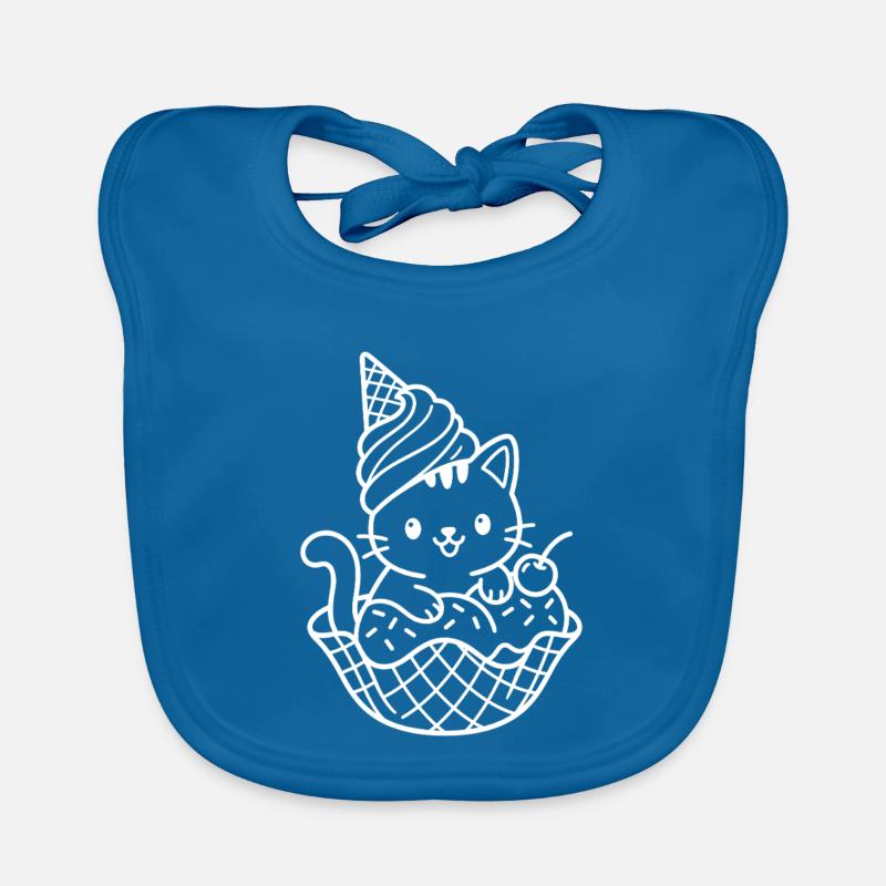 Kawaii Katze Eiscreme Baby Bio-Lätzchen