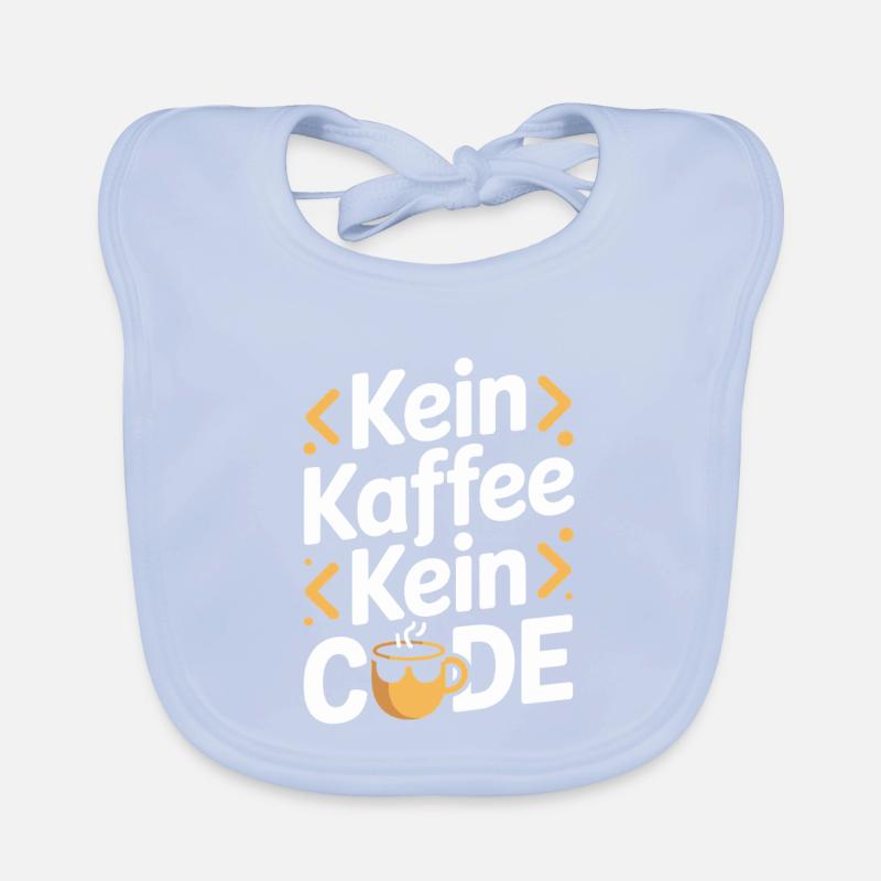 No Coffee No Code Programmeur Informaticien Bavoir bio Bébé