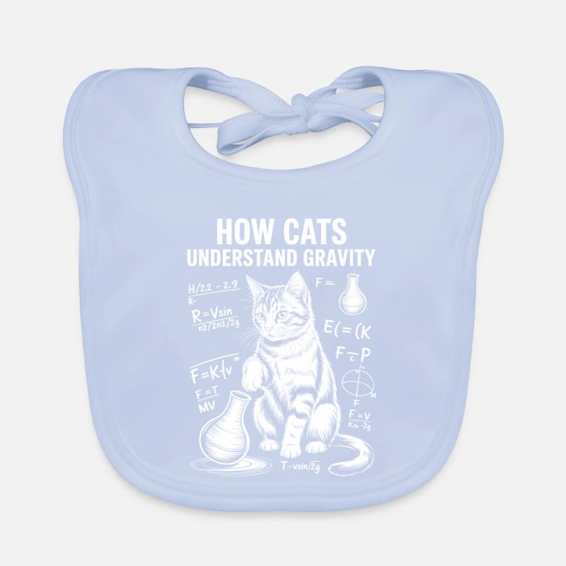Physics Cats Sayings Math Joke Physics Gift Organic Baby Bibs