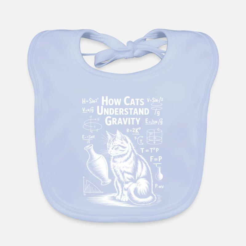 Dictions de chats de physique Blague de maths Cadeau de physique Bavoir bio Bébé