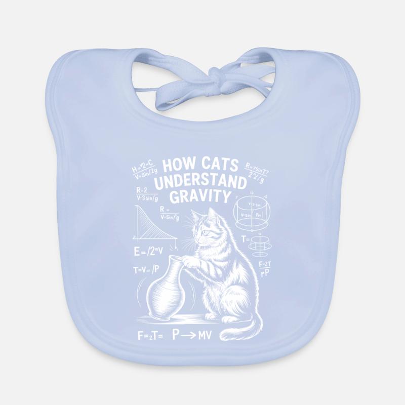 Dictions de chats de physique Blague de maths Cadeau de physique Bavoir bio Bébé