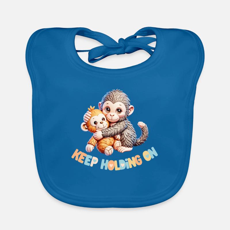 Hugging Monkeys Keep Holding Organic Baby Bibs