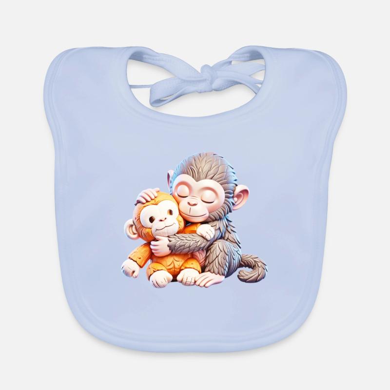Cuddle Monkeys Embrace Organic Baby Bibs