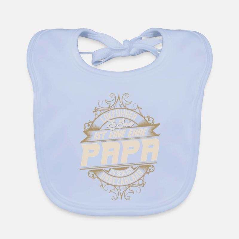 Train Driver Dad Organic Baby Bibs