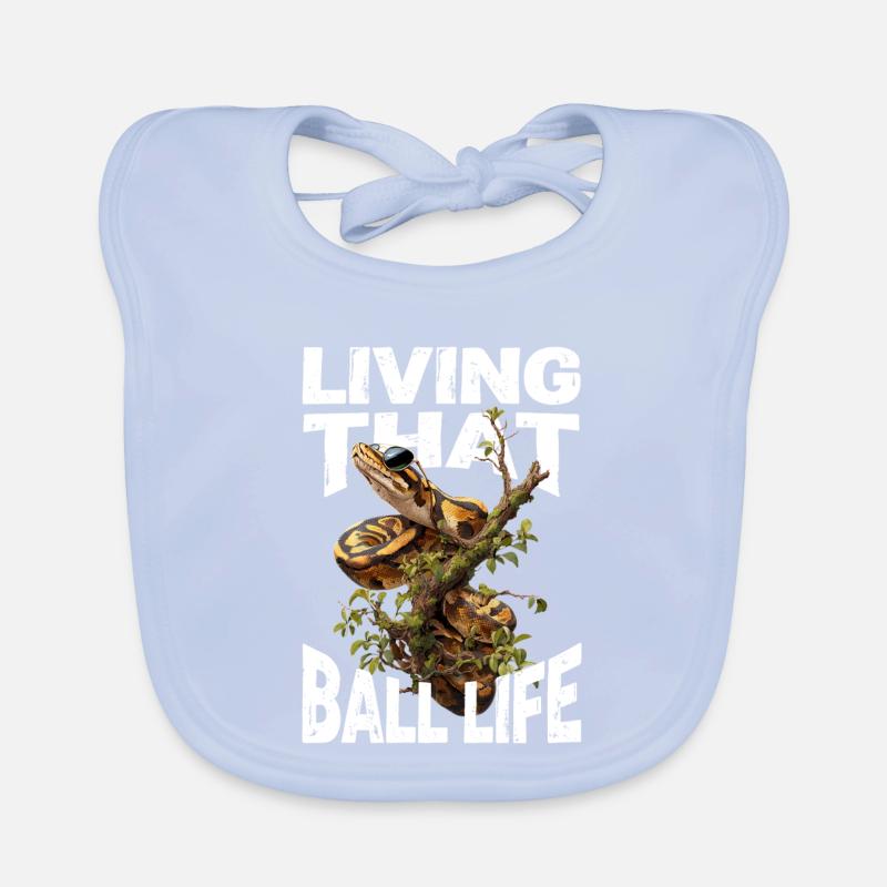 Königspython Schlangen Liebhaber Terrarium Python Baby Bio-Lätzchen