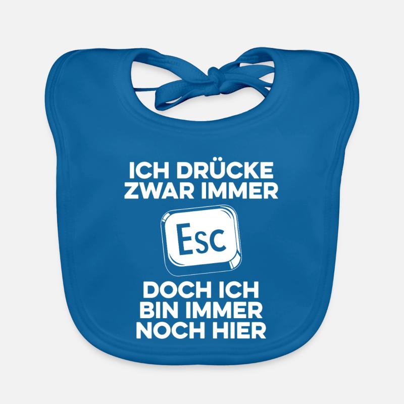 Ich drücke immer ESC / Computer Nerd Baby Bio-Lätzchen
